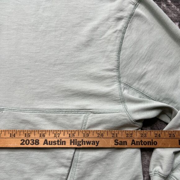 Z Supply Weekender Hoodie Top Womens Small Mint Green Snap Boxy Pockets - Picture 3 of 8